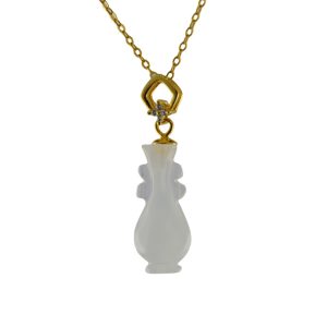 金色五边形吊环如意瓶吊坠