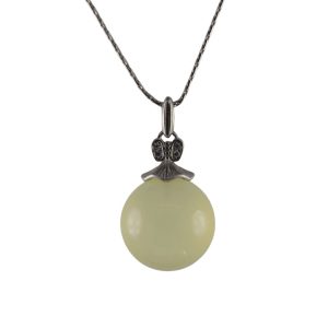 银色连衣裙形大珠子吊坠