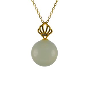 金色皇冠形大珠子吊坠