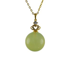 金色皇冠形大珠子吊坠