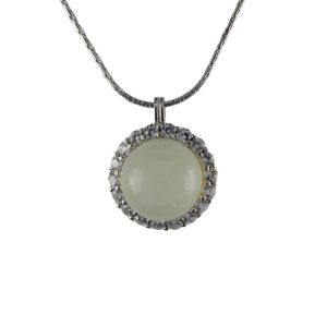 银色圆圈形小珠子吊坠