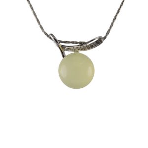 银色丝带形小珠子吊坠