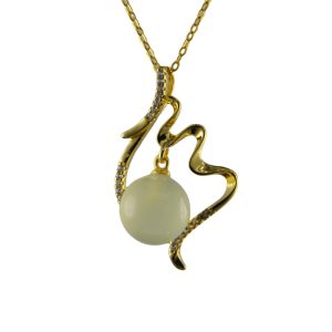 金色竖琴形小珠子吊坠