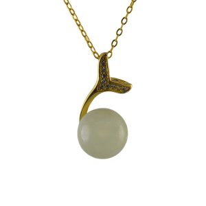 金色年年有鱼小珠子吊坠