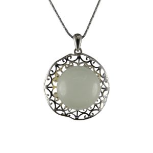 银色帽形大珠子吊坠