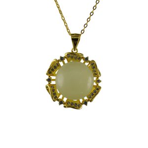 金色铃铛形大珠子吊坠