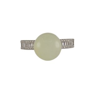 银色H形珠子戒指