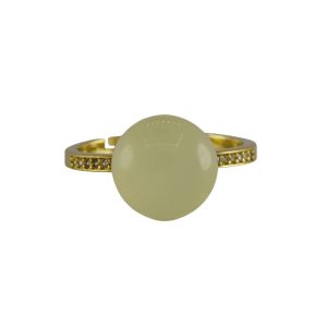 金色小水钻珠子戒指