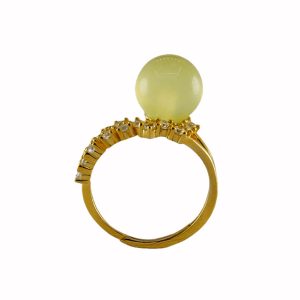 金色麦穗形珠子戒指