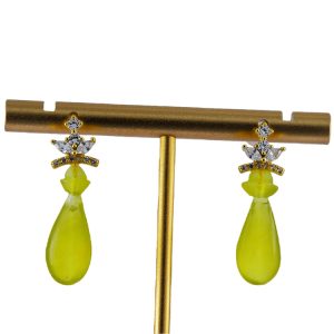 金色花冠形平安瓶耳钉