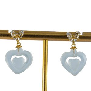 金色桃心形桃心耳钉
