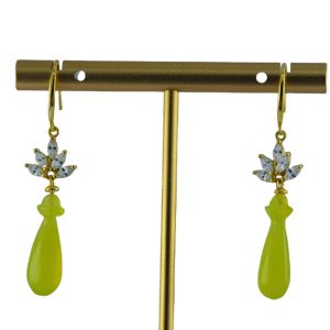 金色树冠形平安瓶耳环