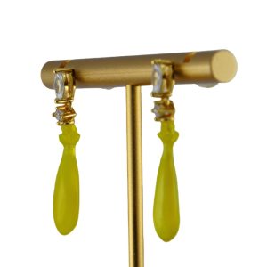 金色点钻平安瓶耳钉