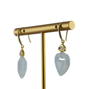 金色桃心形桃心耳钉